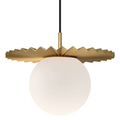 Alora Lighting PD501214OP Plume 14" Wide Pendant with Opal Glass Shade