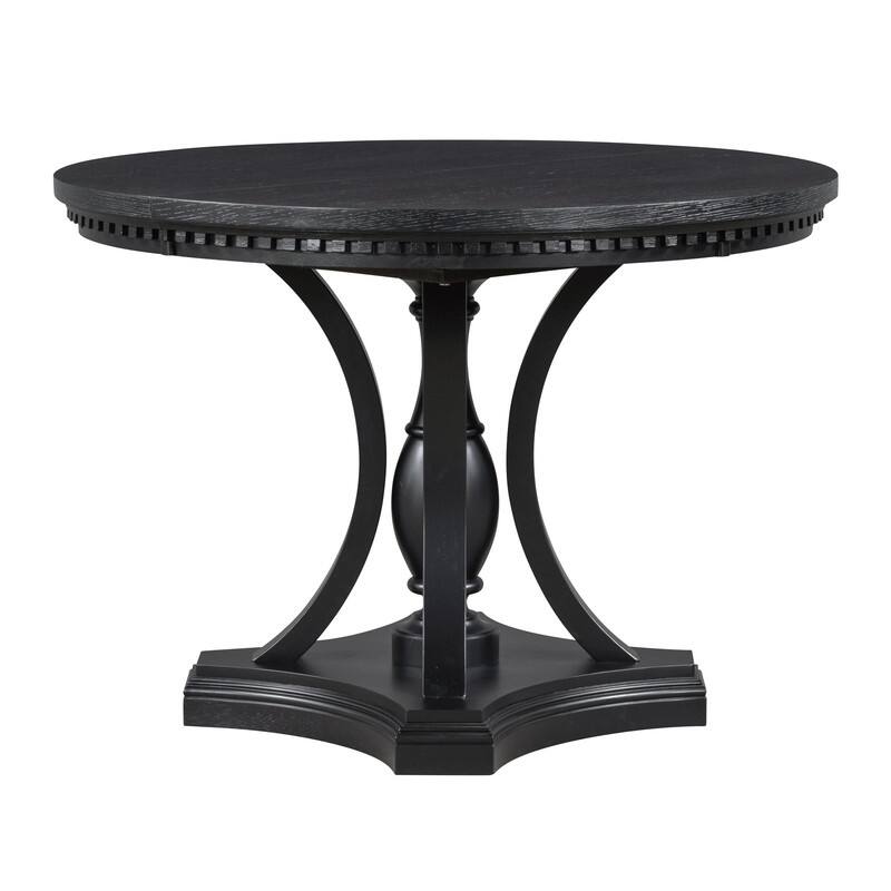 Retro 58" Round Extendable Dining Table