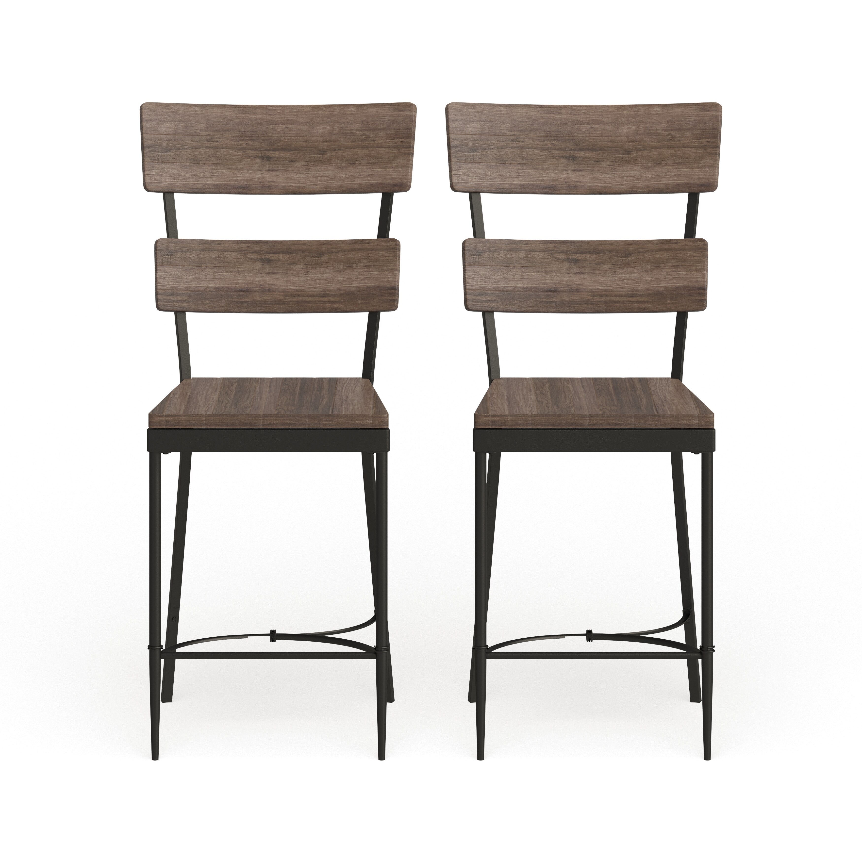 Carbon loft roxie distressed online walnut swivel counter stool