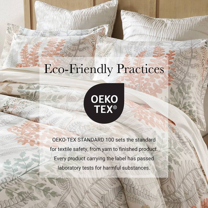 Harbor House Botanical 100% Cotton Sateen Duvet Cover Set