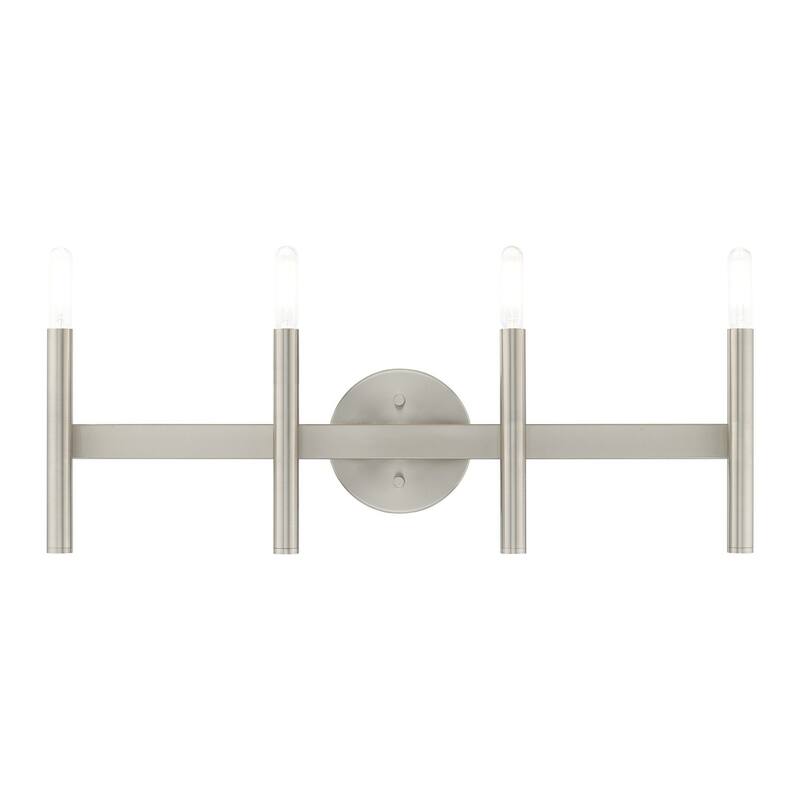 Livex Lighting Copenhagen 4 Light 24" Wide Bathroom Vanity Light - Brushed Nickel