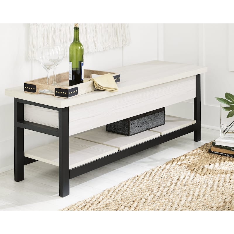 Signature Design by Ashley Rhyson White Storage Bench
