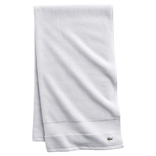 Lacoste Heritage Supima 100% Cotton Bath Sheet On Sale Bed