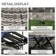 preview thumbnail 15 of 15, Outsunny 4pc Rattan Patio Furniture Set, Round Convertible Daybed or Sunbed, Adjustable Sun Canopy, Sectional Outdoor Sofa