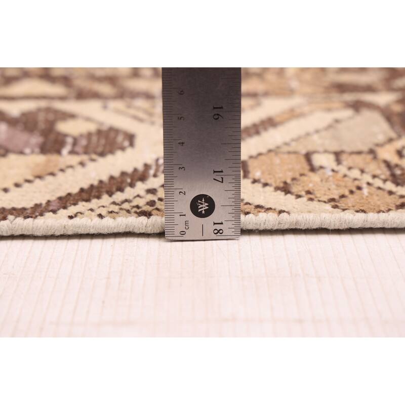 ECARPETGALLERY Hand-knotted Antalya Vintage Brown Wool Rug - 6'8 x 9'10