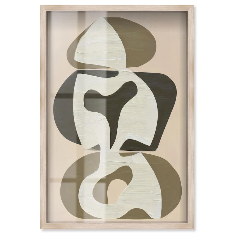 Shapes of Sage II Shadowbox by Art Remedy - Natural - 24" x 36"