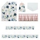 preview thumbnail 2 of 4, Blush Pink Blue Boho Floral Girl Sweet Jojo Designs 6p Crib Bedding + BreathableBaby Breathable Mesh Liner Bohemian