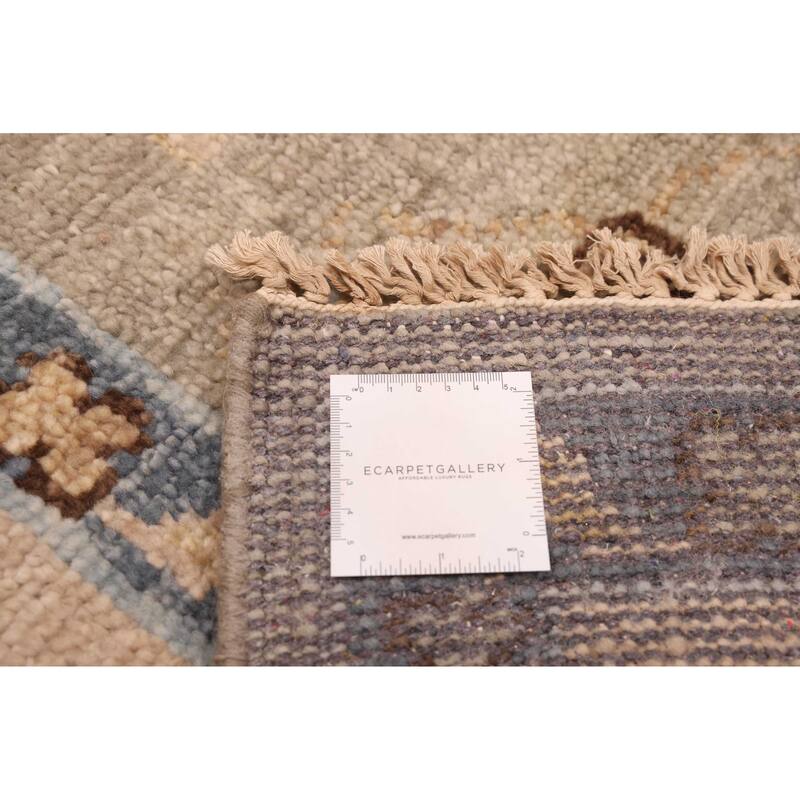 ECARPETGALLERY Hand-knotted Jules Serapi Light Grey Wool Rug - 9'1 x 11'10