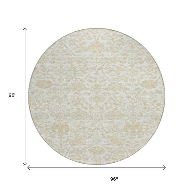 HomeRoots Floral Traditional Rectangle Outdoor Rug