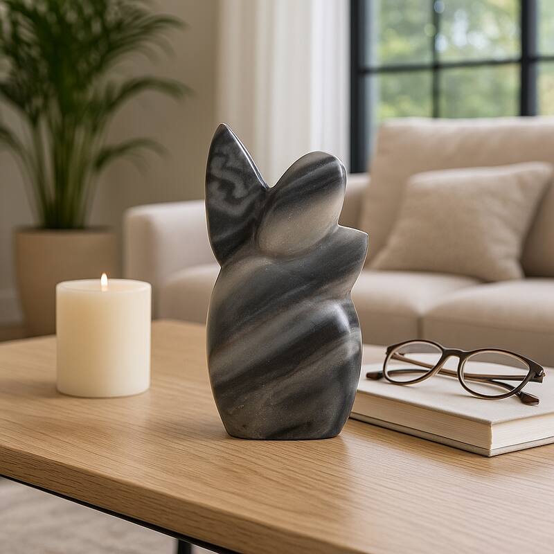 Marble Decorative Statue Elegant Contemporary Carved Figurine