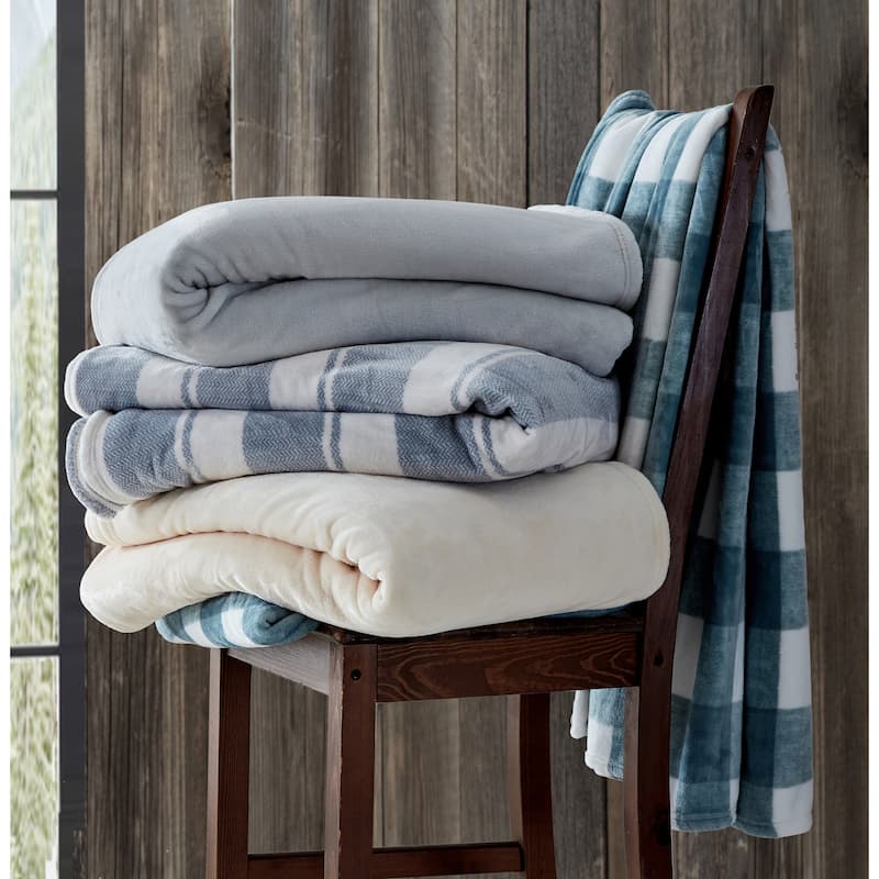 Eddie Bauer Ultra Soft Plush Fleece Bed Blanket