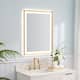 Wall Mounted Back Light Bathroom Framed LED Mirror Anti- Fog With Dimmable Light Touch Sensor And Memory Function - 32'' H x 24'' W - Brushed Gold