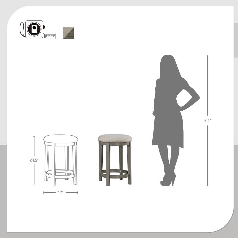 Salinas Counter Height Stool (Set of 2)