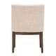 preview thumbnail 40 of 70, Voyager Button Tufted Slope Arm Linen Dining Chair (Set of 2) by iNSPIRE Q Artisan