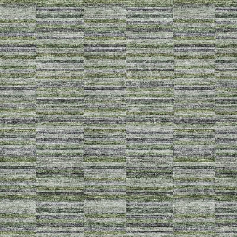 HomeRoots Striped Transitional Rectangle Outdoor Rug