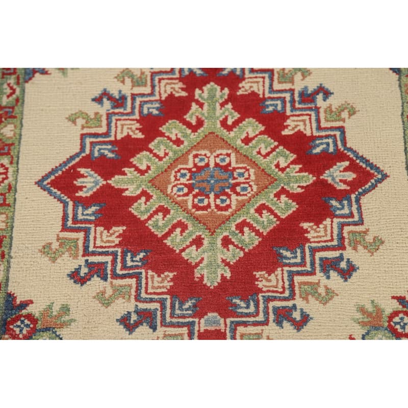 Kazak Runner Rug Handmade Hallway Wool Carpet - 2'10" x 25'6"