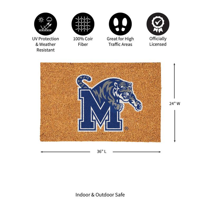University of Memphis Full Color Indoor/Outdoor Coir Mat