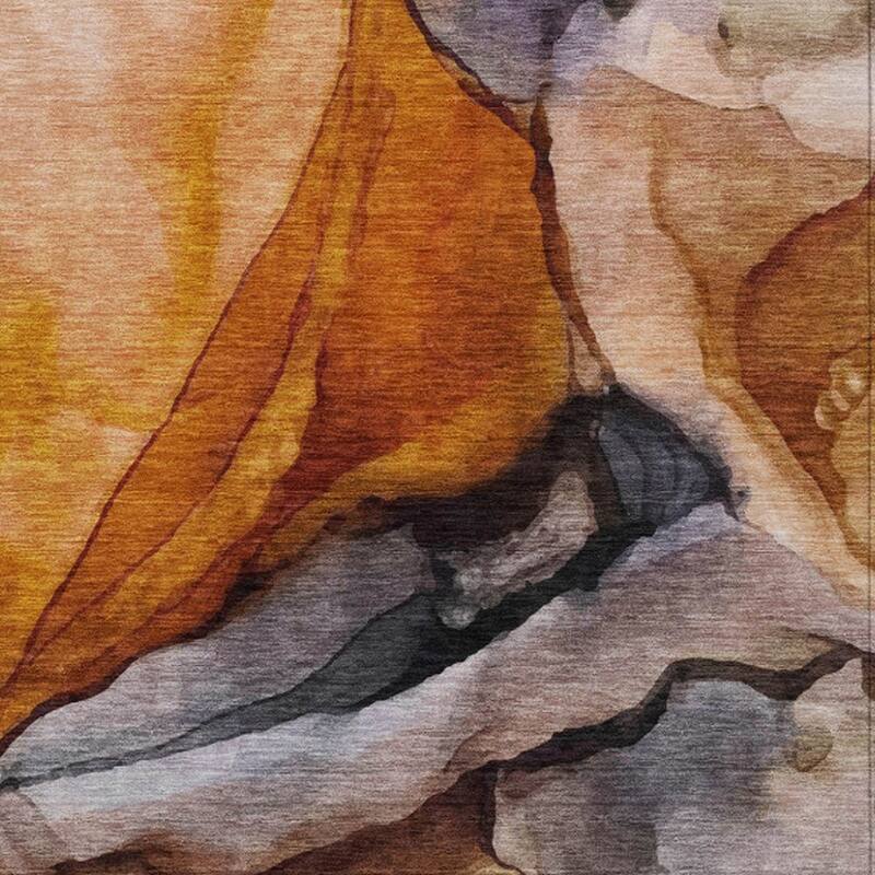 HomeRoots Abstract Transitional Rectangle Outdoor Rug