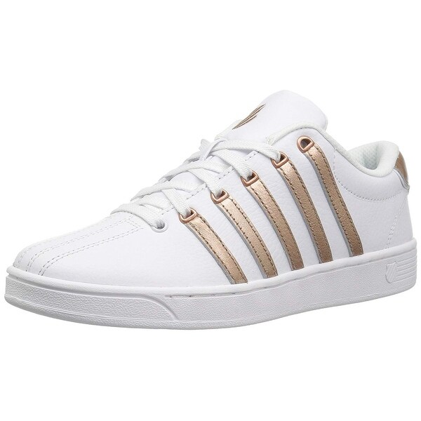 k swiss white and gold