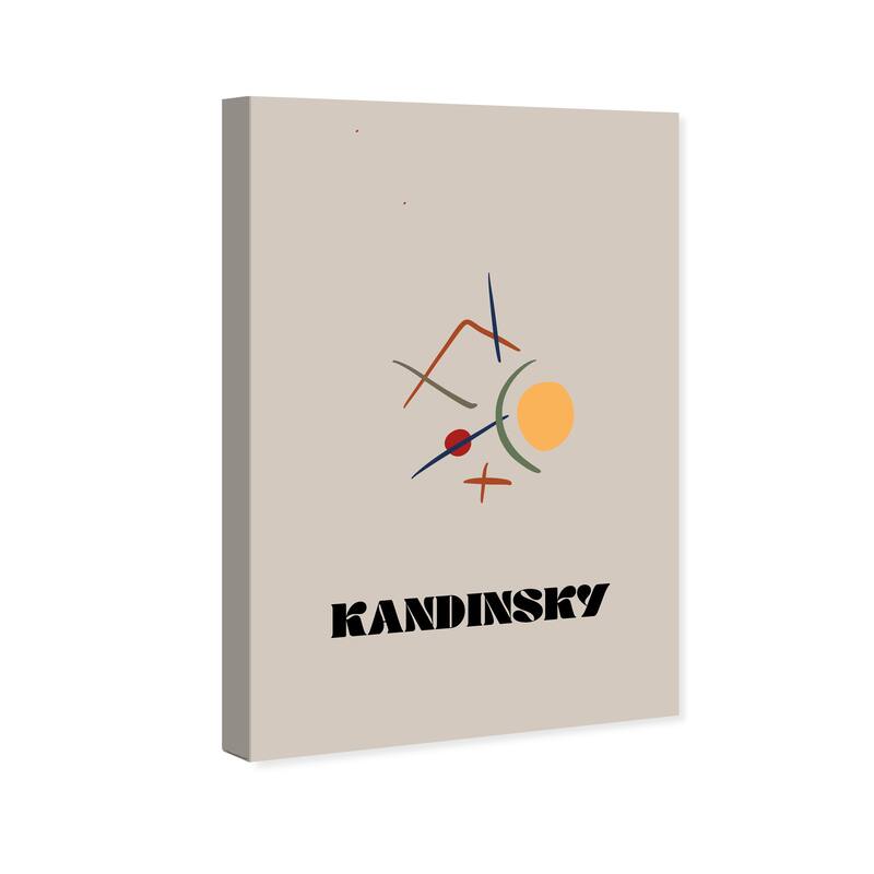 Wynwood Studio Typography and Quotes Wassily Kandinsky Symmetry Gray and Light Gray Modern & Contemporary Wall Art Canvas Print