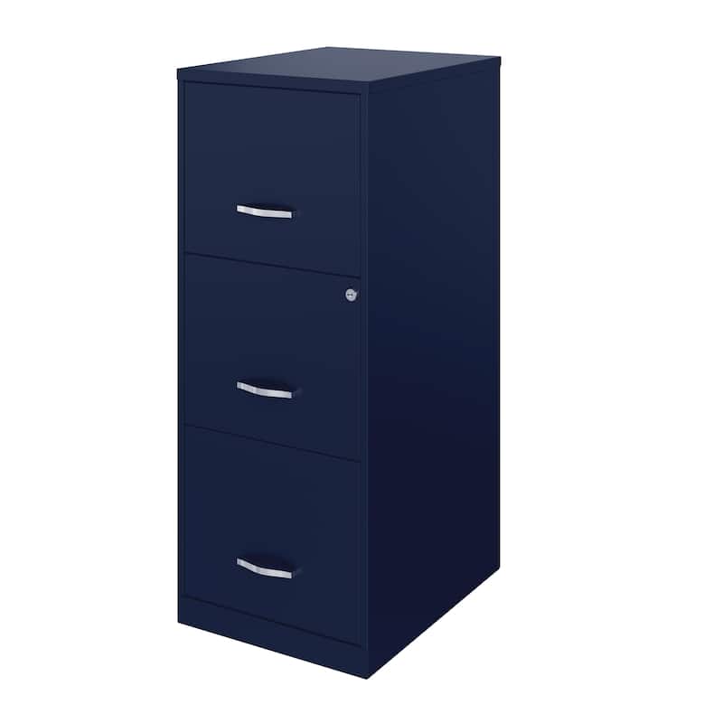 Space Solutions 3-drawer Black Steel File Cabinet