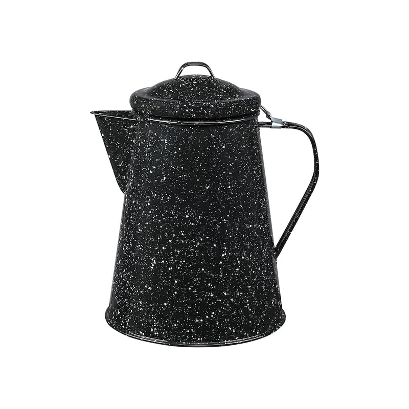 Granite Ware Coffee Boiler - 12 Cup - 12 Cup - Speckled Black