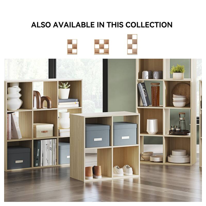 Signature Design by Ashley Piperton Brown 4 Cube Organizer - 24" W x 12" D x 24" H