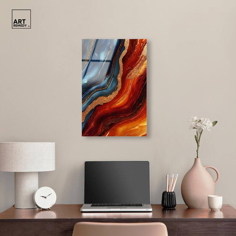 Gilded Galaxy Acrylic by Art Remedy, Ready to Hang