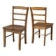 preview thumbnail 110 of 128, International Concepts Solid Wood Madrid Ladderback Chairs, Set of 2 - N/A