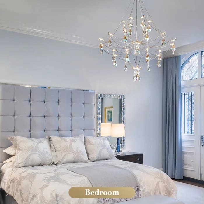 KAYLA Modern Crystal Chandelier - Luxury LED Pendant Ceiling Light