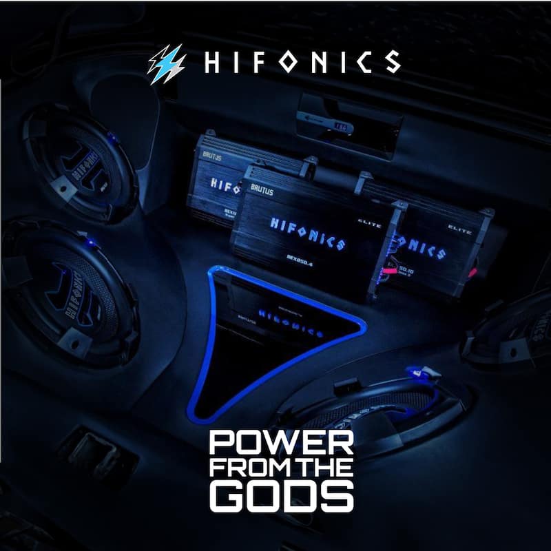 Hifonics BG-1000.4 Brutus Gamma 4 Channel 1000W Car Audio Subwoofer Amplifier - 7.1