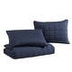 preview thumbnail 3 of 15, Nautica Solid Brushed Jersey Reversible Quilt Set