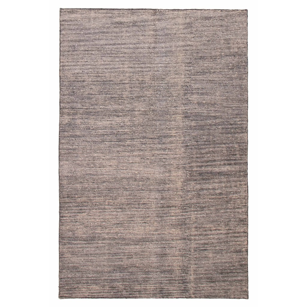 ECARPETGALLERY Hand-knotted Loreto Grey Silk Rug - 6'0 x 9'0