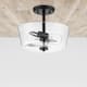 Prominence Home Viktoria Industrial Farmhouse Semi-Flushmount Light