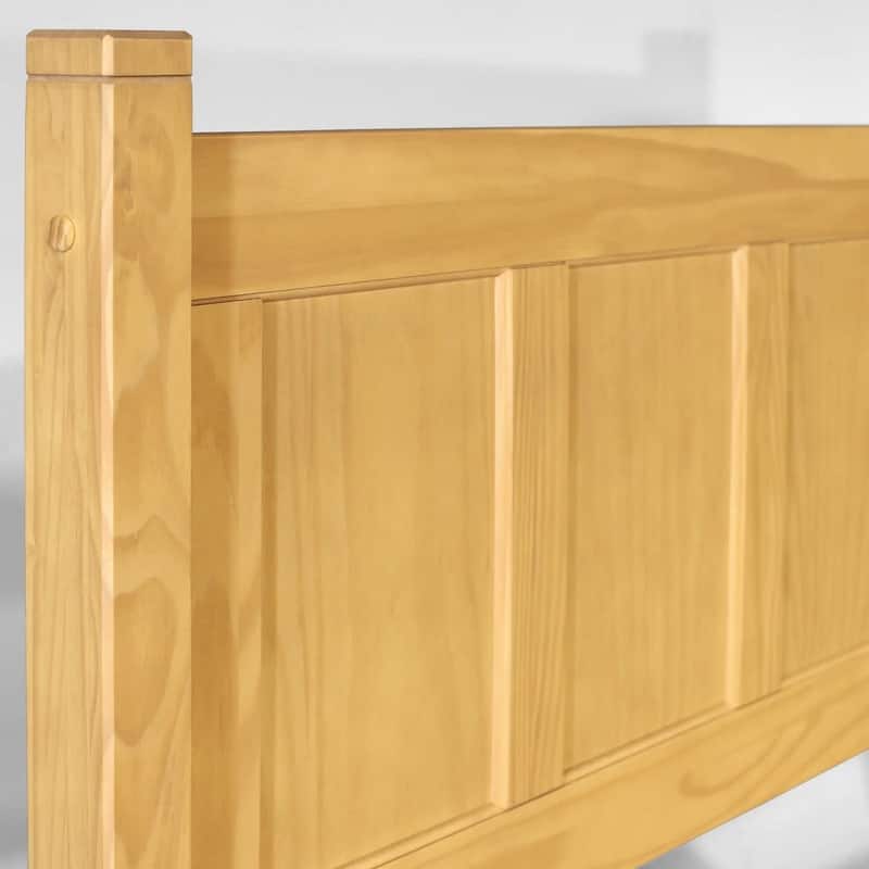 Grain Wood Furniture Shaker Solid Wood Panel Platform Bed