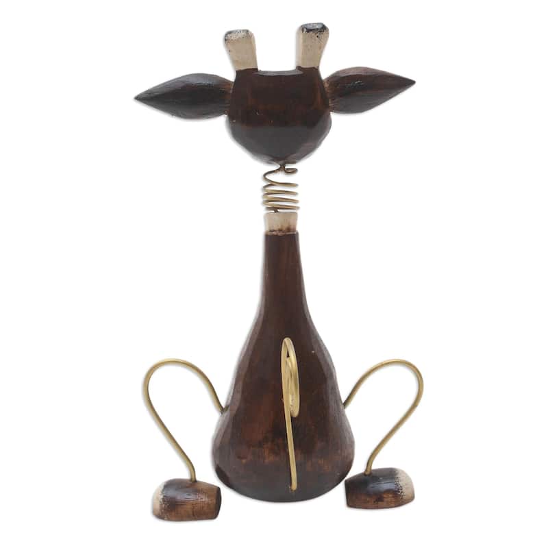 Novica Handmade Pin The Tail Wood Statuette