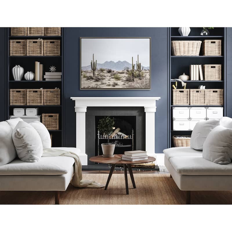 Kate and Laurel Sylvie Saguaro Canvas by The Creative Bunch Studio