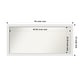 preview thumbnail 51 of 190, Wall Mirror Choose Your Custom Size - Extra Large, Blanco White Wood Outer Size: 49 x 23 in