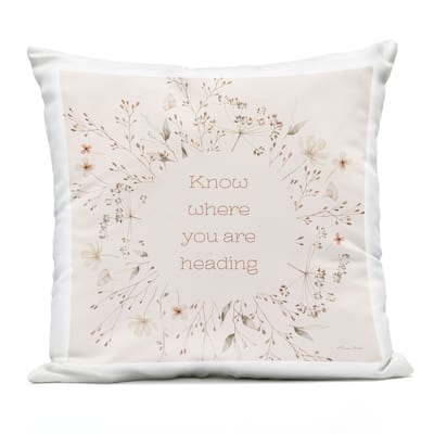 Stupell Know Where You Are Heading Printed Outdoor Throw Pillow Design by Susan Ball