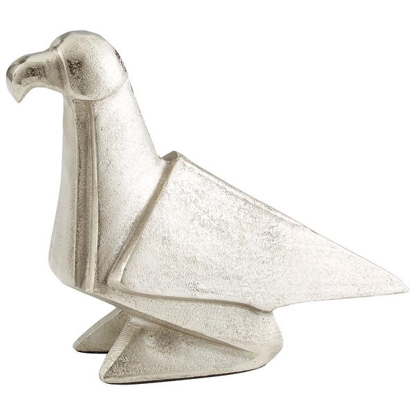 Cyan Design 09720 Agora Aluminum Bird Statue - Raw Nickel