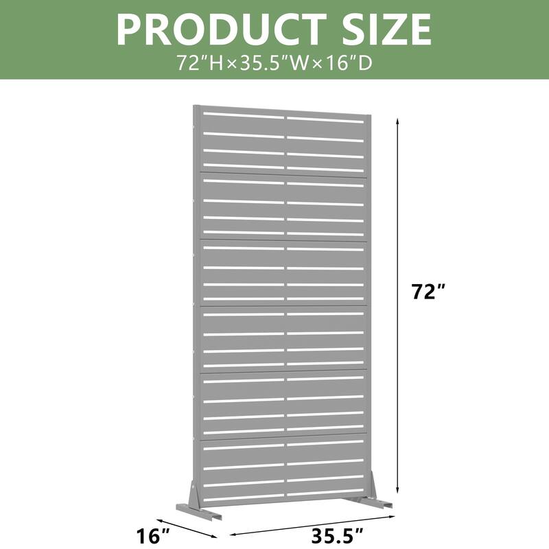 Outdoor Privacy Screen Metal Privacy Screen Panel Free Standing