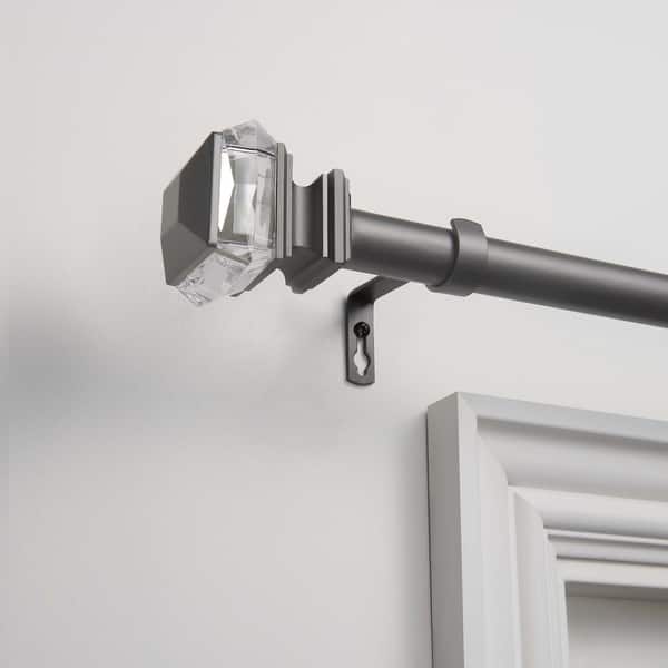 Exclusive Home Peony 1" Cutain Od And Finial Set, Matte