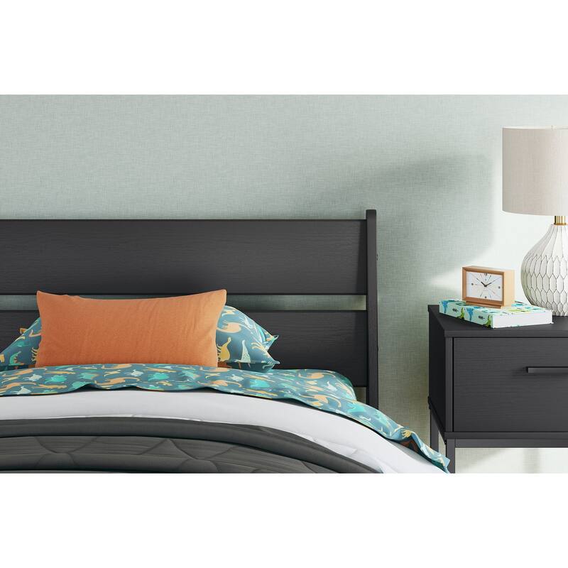 Signature Design by Ashley Socalle Panel Headboard - Black - Twin