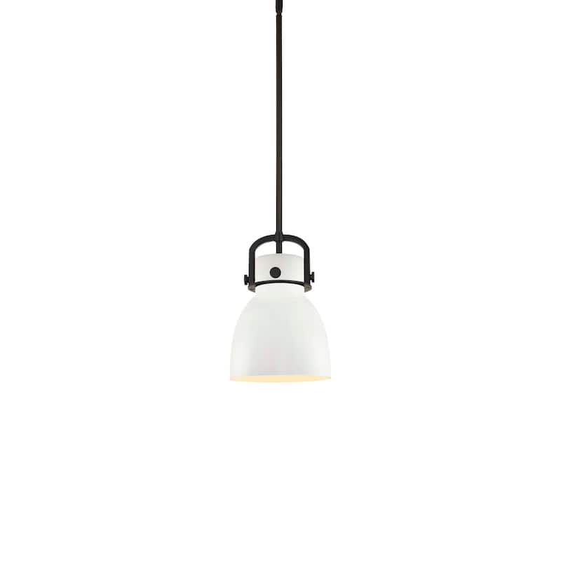 Innovations Lighting 410-1SS-12-8 Newton Bell Pendant Newton Bell 8" - Matte Black
