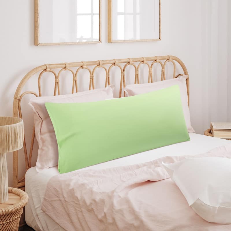Body Pillowcase Soft 1800 Series Microfiber Long Pillow Cover - Sage - 20"x54"