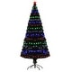 preview thumbnail 18 of 32, HOMCOM 6 ft. Prelit Artificial Christmas Tree with Stand, Colored Christmas Tree