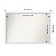 preview thumbnail 53 of 190, Wall Mirror Choose Your Custom Size - Extra Large, Blanco White Wood Outer Size: 46 x 32 in