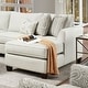 preview thumbnail 5 of 4, Transitional Ivory Chenille Upholstered 2-Piece Sectional and Paisley Chair Set by Furniture of America