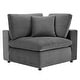 preview thumbnail 23 of 75, Commix Down Filled Overstuffed Velvet 6-Piece Sectional Sofa