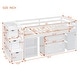 preview thumbnail 53 of 103, Modern Wooden Loft Bed with Retractable Writing Desk and 3 Drawers, Storage Stairs and Shelves